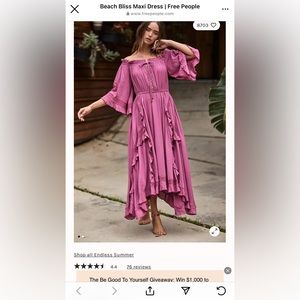 Free people beach bliss maxi